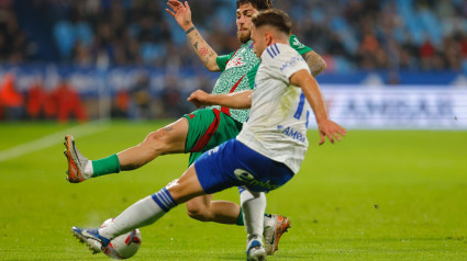 Tisiativily en el partido frente al Zaragoza de la primera vuelta