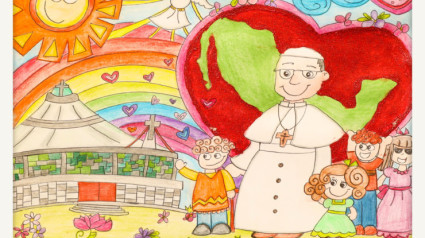 Dibujo de un niño para el Papa Francisco