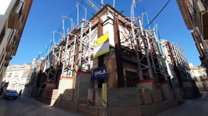 Obras de construcción del Palacio de Justicia de Lorca