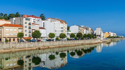 Vista del pueblo gallego de O Grove, en Pontevedra, Galicia