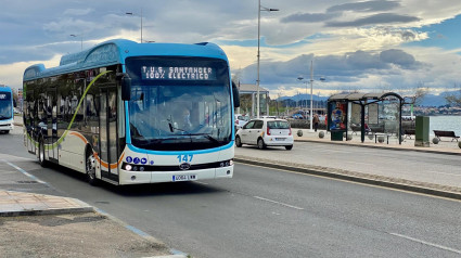 Nuevo autobús eléctrico en Santander