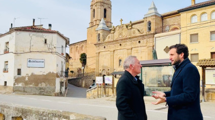 Luis Fuster e Isaac Claver en Peralta de la Sal