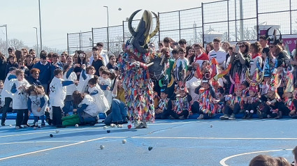 Jarramplas en el Colegio Diocesano de Cáceres