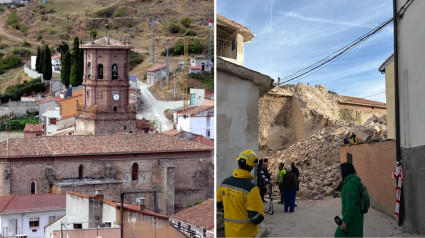 La caída del campanario de Viguera, en La Rioja