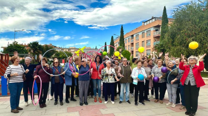 Participantes en los talleres de mayores de Lorca para el envejecimiento activo