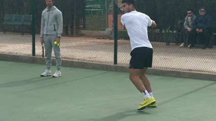 Carlos Alcaraz trabaja en el Club de Campo