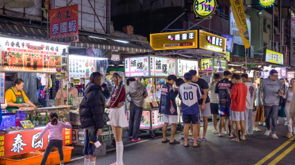 Liuhe-Nachtmarkt, Liuhe Road, Sinsing District, Kaohsiung, Taiwán