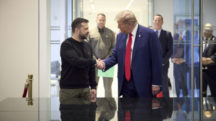 Donald Trump y Volodímir Zelenski