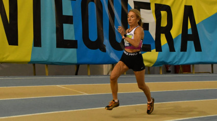 Pepi Sánchez, en una de las carreras del Máster F70 en Antequera