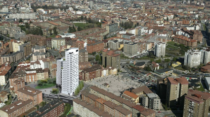 Infografía de las torres en San Lázaro