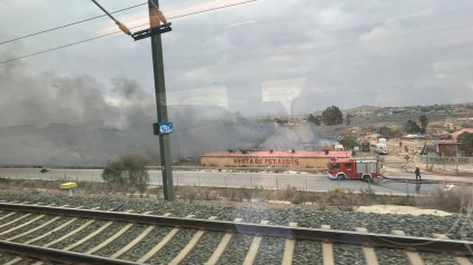 La explosión desde el AVE que llegaba a Alicante.