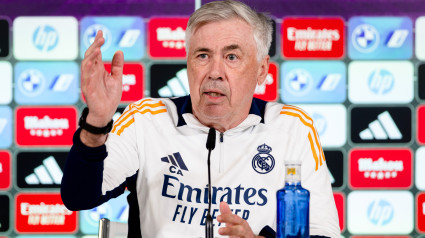 Carlo Ancelotti, en rueda de prensa