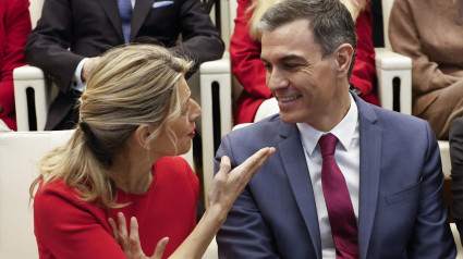 Yolanda Díaz y Pedro Sánchez