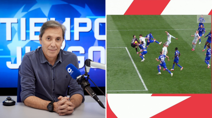 La incredulidad de Paco González al ver el penalti pitado a favor del Atlético ante el Getafe