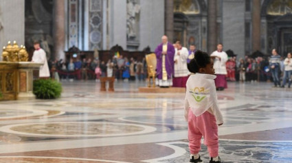 La Misa celebrada por el Cardenal Pietro Parolin con los participantes en la peregrinación promovida por el Movimiento Pro-Vida y el Jubileo del Mundo del Voluntariado