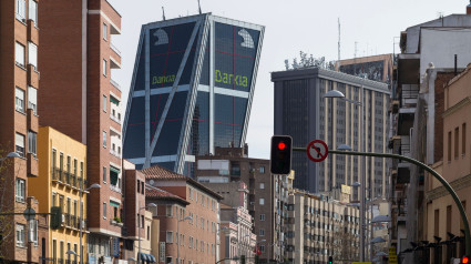 Torre Bankia desde la calle de Bravo Murillo, Tetuán Madrid