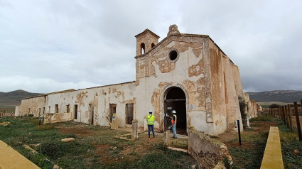 Imagen actual del Cortijo con los primeros análisis