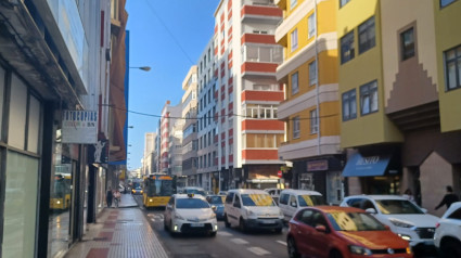 Colapso en las calles de Las Palmas de Gran Canaria