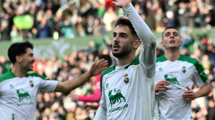 Andrés Martín celebra el 2-1 contra el Tenerife