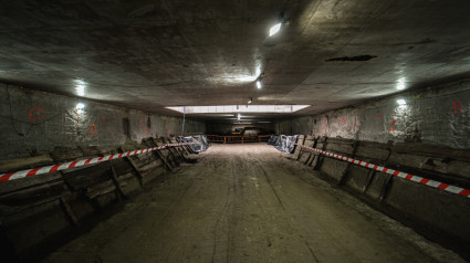 Obras de la estación de Madrid Río