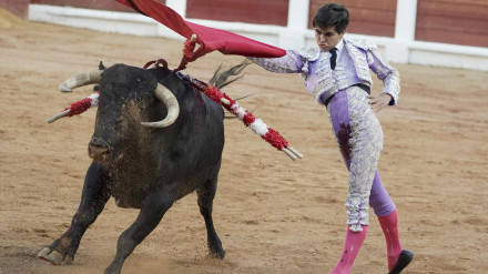 Manuel Román durante su actuación en la última Feria de Gijón