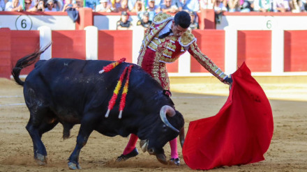 Alejandro Talavante durante la faena que ha sido premiada en Valladolid