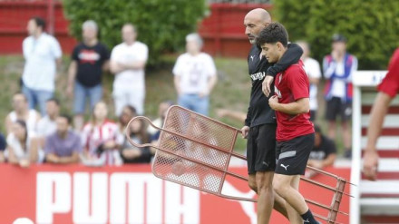 Dani Queipo junto al Pitu Abelardo