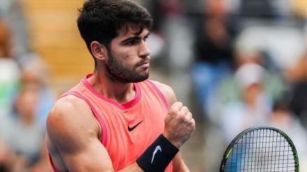 Carlos Alcaraz se ha impuesto a Perricard en su debut en Pekín.