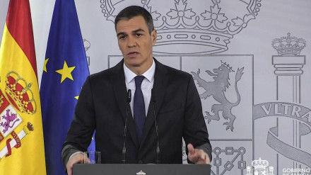 Pedro Sánchez, en el Palacio de la Moncloa