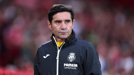 Marcelino García Toral durante un partido del Villarreal.