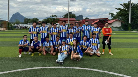 Imagen del partido inaugural del Deportivo Nakang