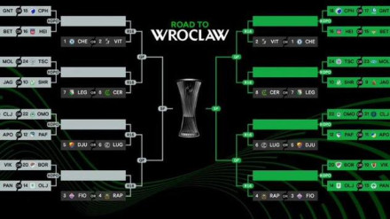 Así queda el cuadro de la Conference League tras el sorteo de dieciseisavos.