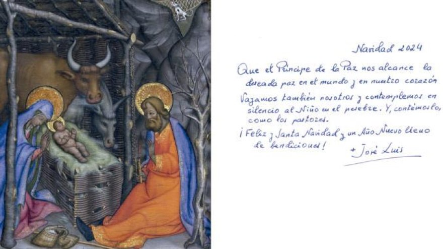 Mons. José Luis Retana felicita la Navidad a los salmantinos