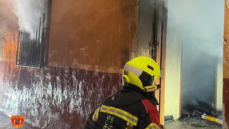Vídeo grabado por bomberos del CPEIS de Toledo