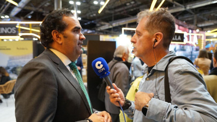 Entrevista a Manolo Cardeña, presidente de la Mancomunidad de Municipios, desde Fitur