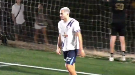 Maxi Gómez, en un torneo en Uruguay