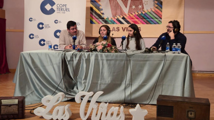 Herrera en COPE en Teruel desde el Colegio Diocesano Las Viñas