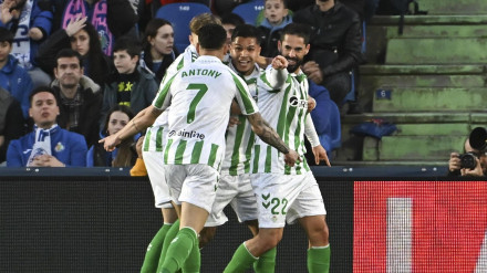 Isco celebra el 0-1 del Betis contra el Getafe.