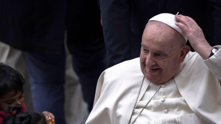 El Papa Francisco durante su audiencia general semanal en el Aula Pablo VI del Vaticano