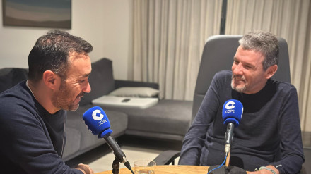 Juanma Castaño, con Juan Carlos Unzué en El Partidazo de COPE