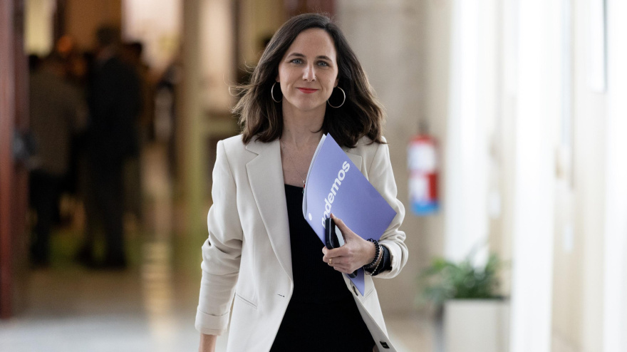 La secretaria general de Podemos, Ione Belarra, a su llegada a la reunión de la Junta de Portavoces en el Congreso de los Diputados, a 25 de marzo de 2025, en Madrid (España).
