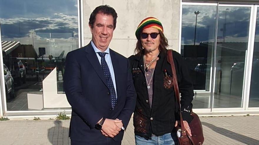 Johnny Depp ya está en Teruel: "Parece una persona muy sencilla, muy amable"