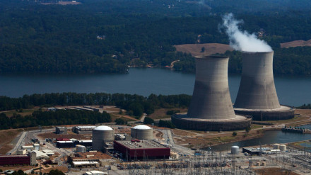 Imagen aérea de la central nuclear de Tennessee Valley