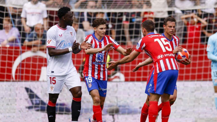 Gol de Julián Álvarez (p) (Sevilla, 1 - Atlético, 1)