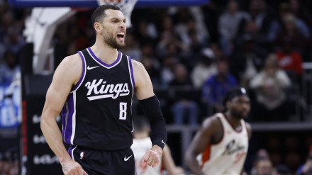 Zach Lavine, en el partido ante los Pistons