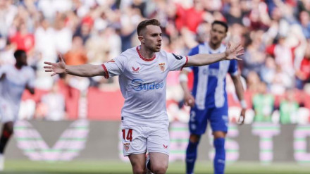 Gol de Peque en el Sevilla-Alavés
