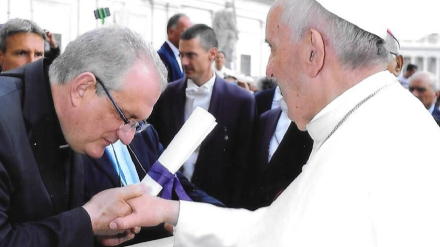 Gutiérrez Reche con el Papa