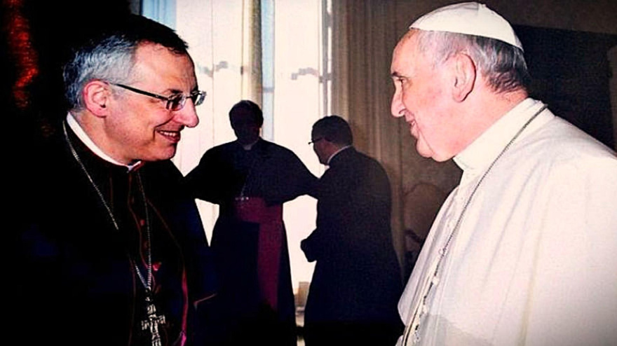 Alfonso Carrasco Rouco con el Papa Francisco
