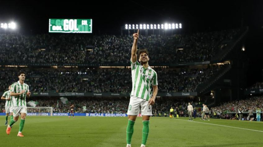 Abde celebra el gol del Betis al Valladolid (LaLiga)