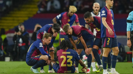 Koundé, lesionado ante en el Barcelona - Inter de Milán